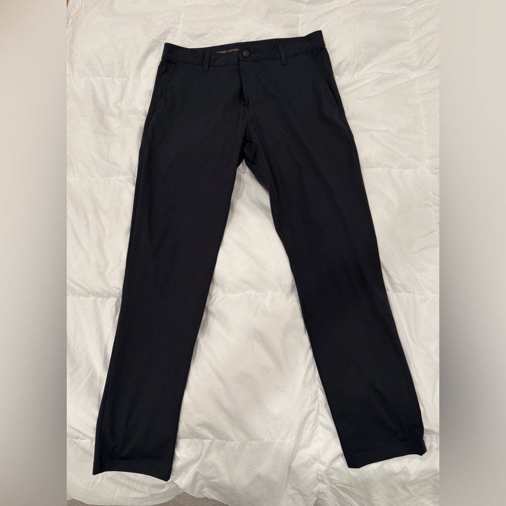 Rhone Commuter Slim Black Pants (Men)